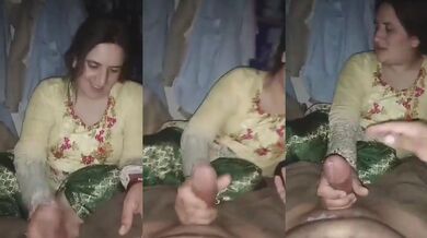 Devar ko handjob deke bhabhi nai nikaali devar ka maal