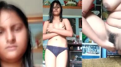 Nayi naweli big boobs bhabhi ne ungli se nikala chut ka pani