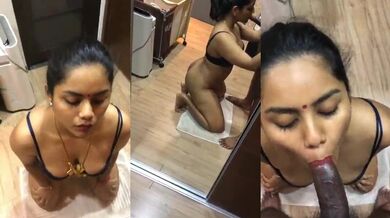 Hot aunty blowjob de ke ghodi bani chudai ke le