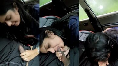 Punjabi girl car blowjob