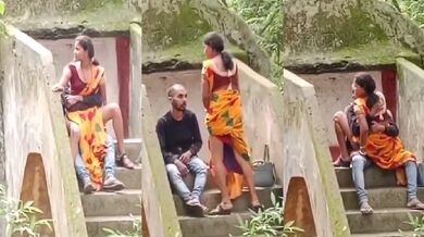 Khulle mai apne lover ka lund chodtti bhabhi ka hidden cam sex mms