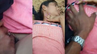 Young slim cute girl ka outdoor sex