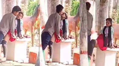 Public park mai sex karte college lover ka hidden sex mms