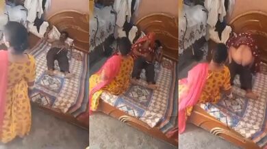 Biwi k saamne sali k sath kiya sex