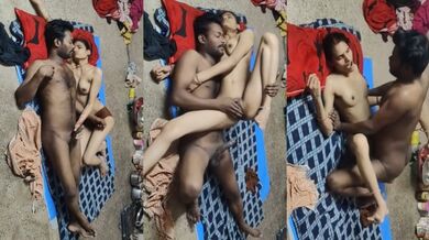 Jamin mai bistar laga hard sex ka maja lete village couple