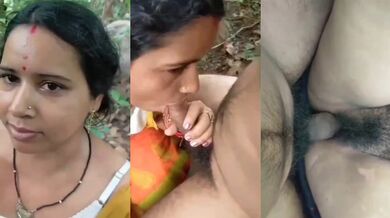 Odia village bhabhi ko jungle mai chusaya lund choda jhaanto wali bur